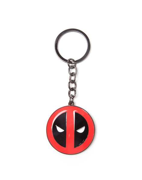 Deadpool Classic Style Guide Keychain Metal Red