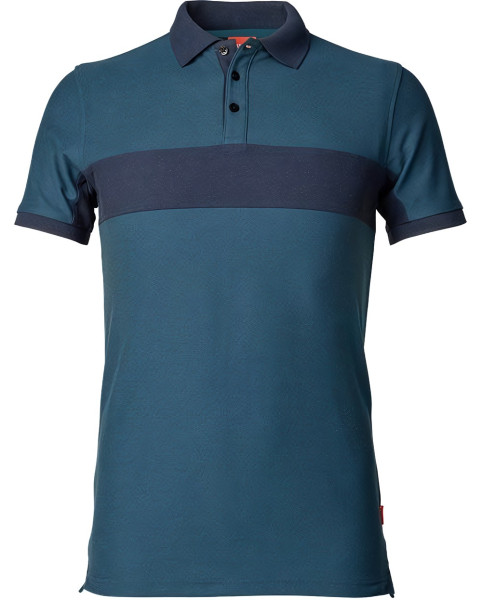 Kansas Evolve Poloshirt Stahlblau/ Dunkelblau