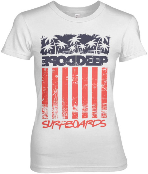 Dope & Deep Flag Girly Tee Damen T-Shirt White