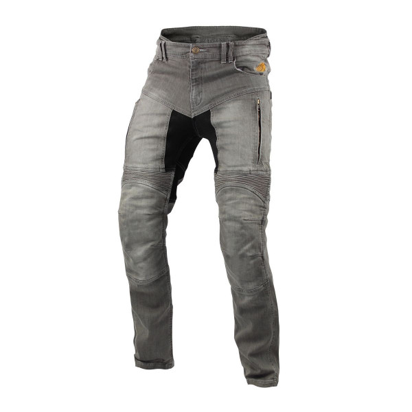 Trilobite Motorradhose Parado Damen L34 Regular Fit Hellgrau