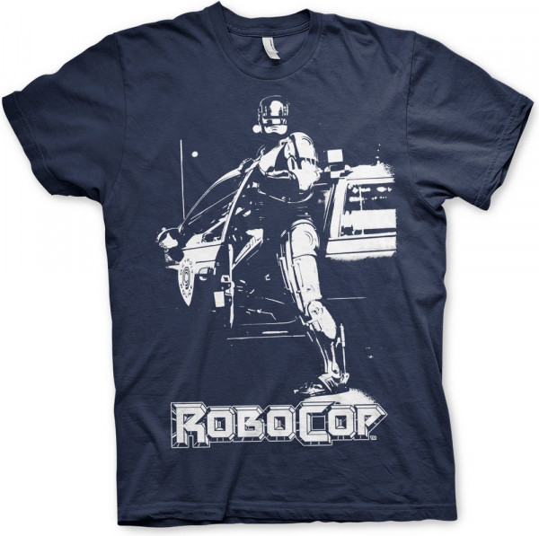 Robocop Poster T-Shirt Navy