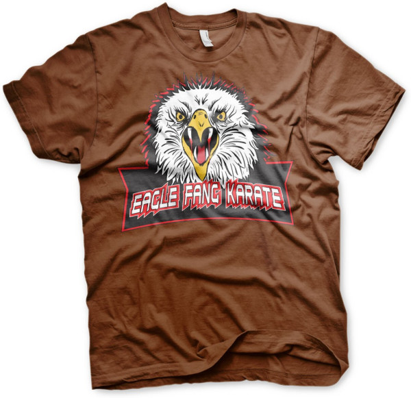 Cobra Kai Eagle Fang Karate T-Shirt Brown