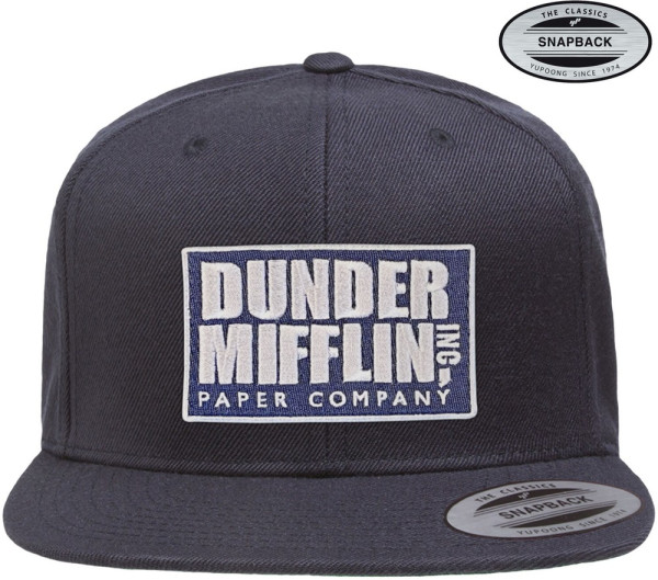The Office Dunder Mifflin Inc Premium Snapback Cap Navy