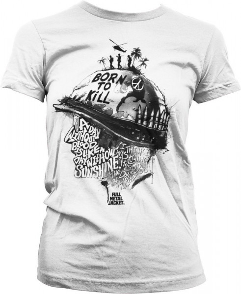 Full Metal Jacket Sayings Girly T-Shirt Damen White