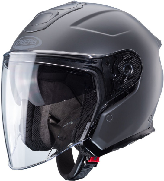 Caberg Motorrad Jethelm Flyon II Matt-Grau