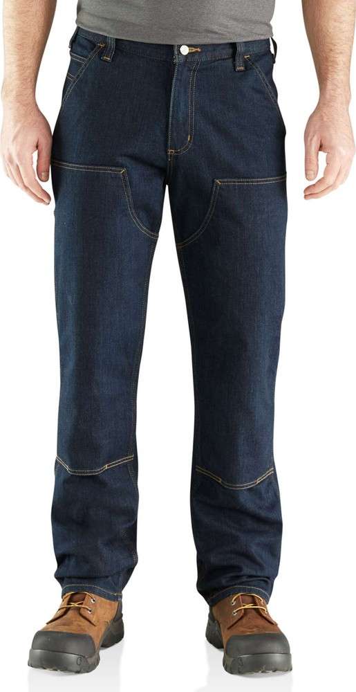 Carhartt Herren Hose Double Front Dungaree Jeans Ultra Blue