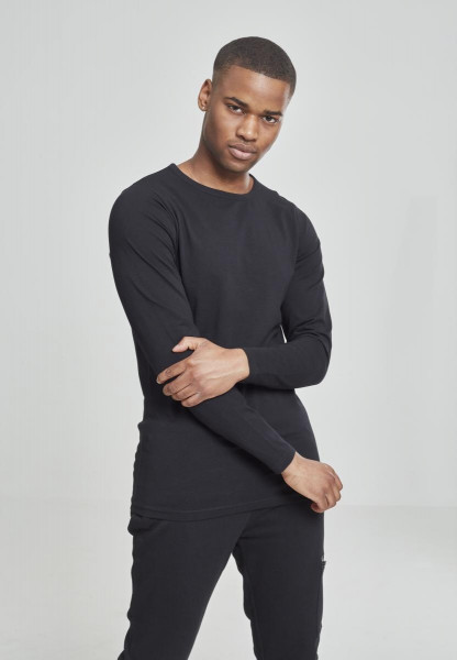 Urban Classics Longsleeve Fitted Stretch L/S Tee Black