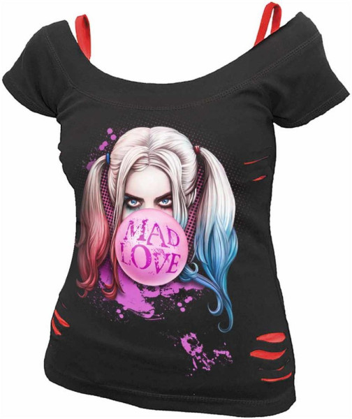 Spiral Direct - Dc Batman Harley Quinn (Womens Ribbed Top) Damen T-Shirt