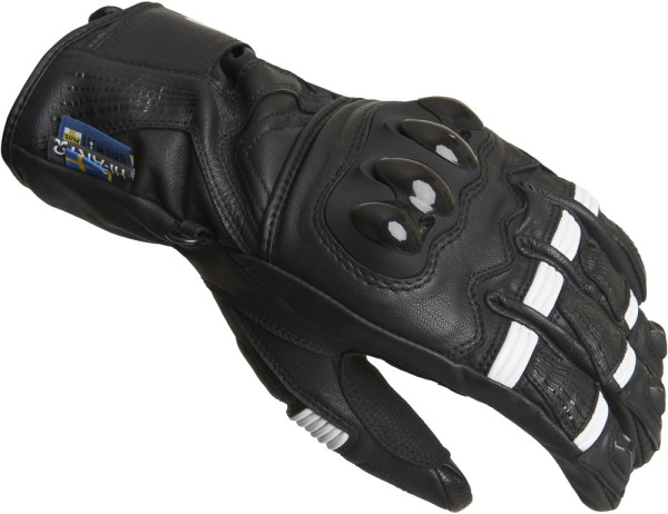 Lindstrands Motorrad Handschuhe Glove Backa Black/White 720-21110101