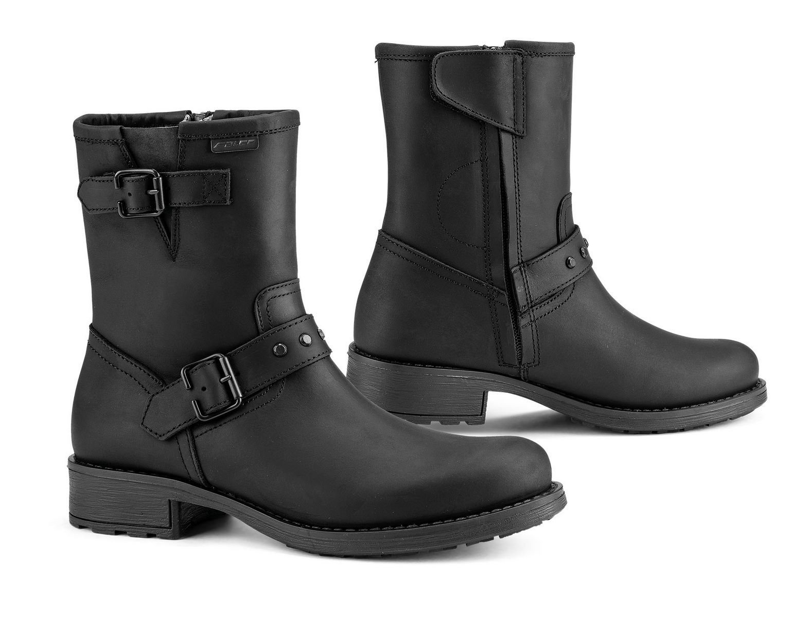 Falco Damen Motorrad Schuhe Stiefel Dany Wasserdicht Black