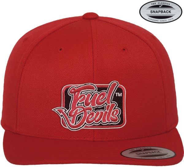 Fuel Devils Premium Snapback Cap Red