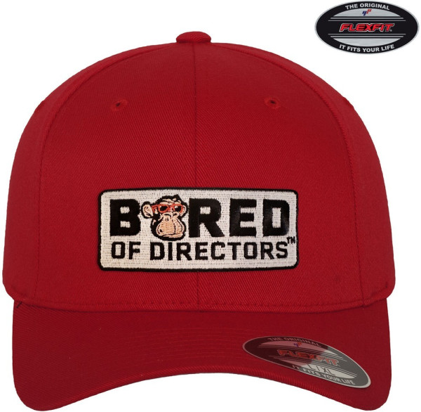Bored Of Directors Logo Flexfit Cap Red