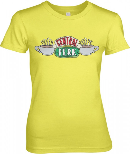 Friends Central Perk Girly Tee Damen T-Shirt Yellow