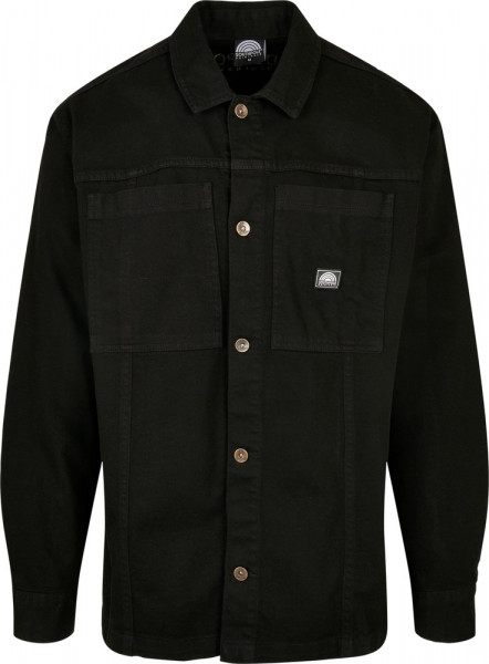 Southpole Oversized Cotton Shirt Black