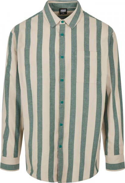 Urban Classics Striped Shirt Greenlancer/Softseagrass