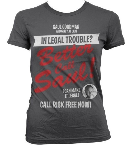 Breaking Bad In Legal Trouble Girly T-Shirt Damen Dark-Grey