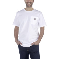 Carhartt Herren T-Shirt Workw Pocket S/S T-Shirt White