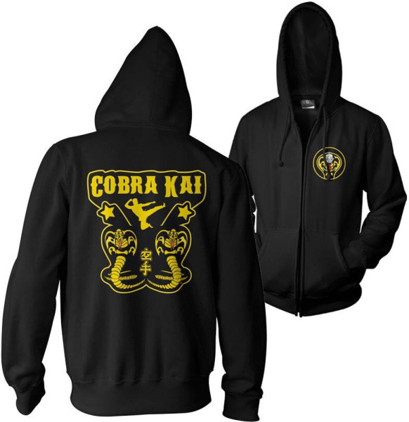 Cobra Kai Kickback Zipped Hoodie Black