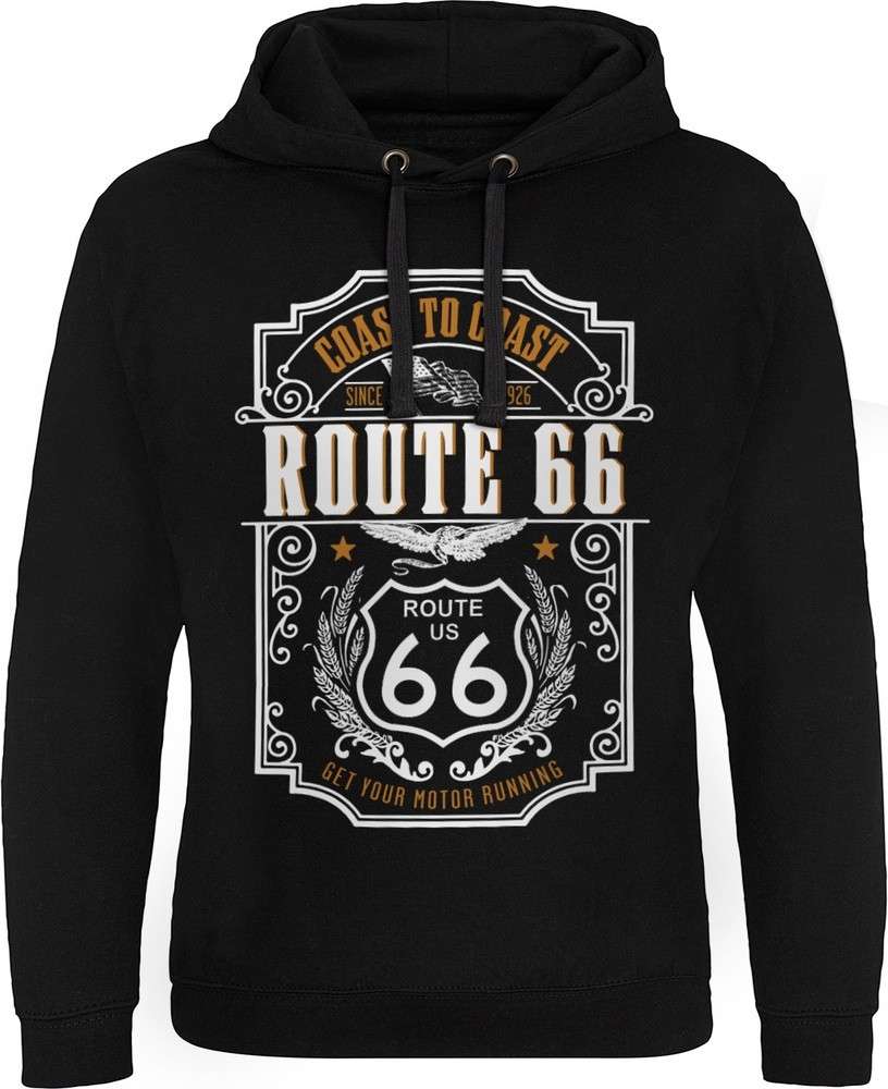 Route 66 Coast To Coast Epic Hoodie Black | Hoodies / Sweatshirts | Car ...
