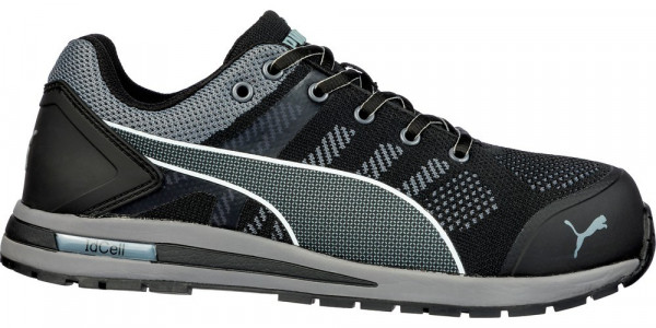 Puma Safety Sicherheitsschuh Elevate Knit Black Low S1P ESD HRO SRC Schwarz/Grau