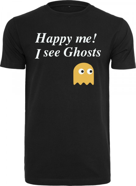 Mister Tee Happy Me I See Ghosts Tee Black