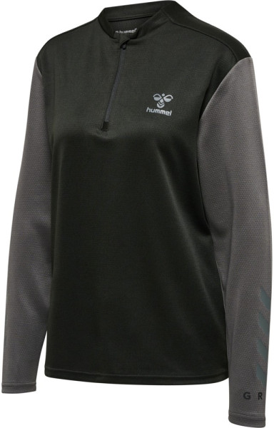 Hummel Damen Half-Zip Sweatshirt Hmlongrid 1/2 Zip Poly Sweat Wo