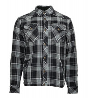 Bores Lumberjack Premium Jacke Hemd in Holzfäller Optik Grey/Black/White