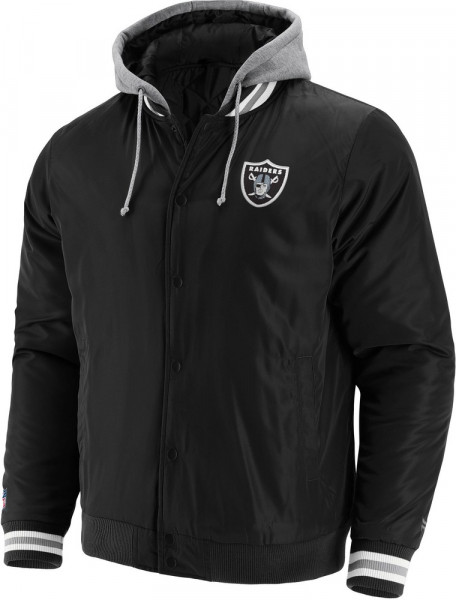 Las Vegas Raiders Jacke Sateen Jacket American Football NFL Schwarz