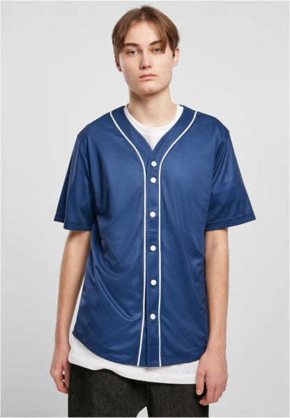 Urban Classics T-Shirt Baseball Mesh Jersey Spaceblue/White
