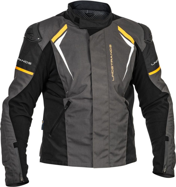 Lindstrands Motorrad Jacke Textile Jacket Sandvik Black/Orange 720-23060308