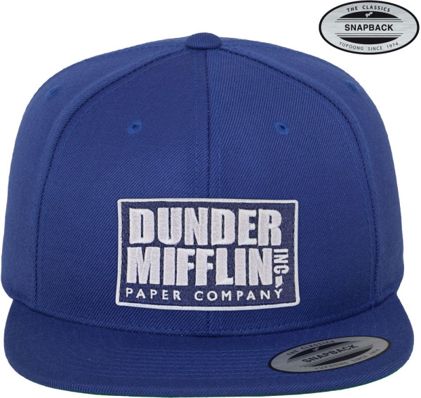 The Office Dunder Mifflin Inc Premium Snapback Cap Blue