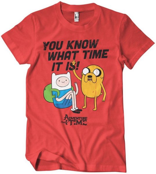 It'S Adventure Time T-Shirt Red