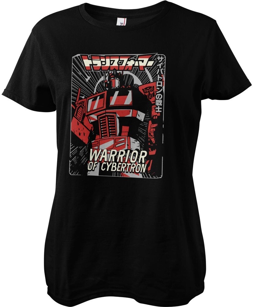 Transformers Warrior Of Cybertron Girly Tee Damen T-Shirt Schwarz - Damen