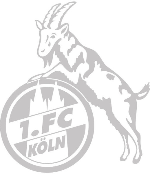1. FC Köln Aufkleber transparent 5020011