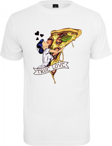 Mister Tee Pizza Love Tee White