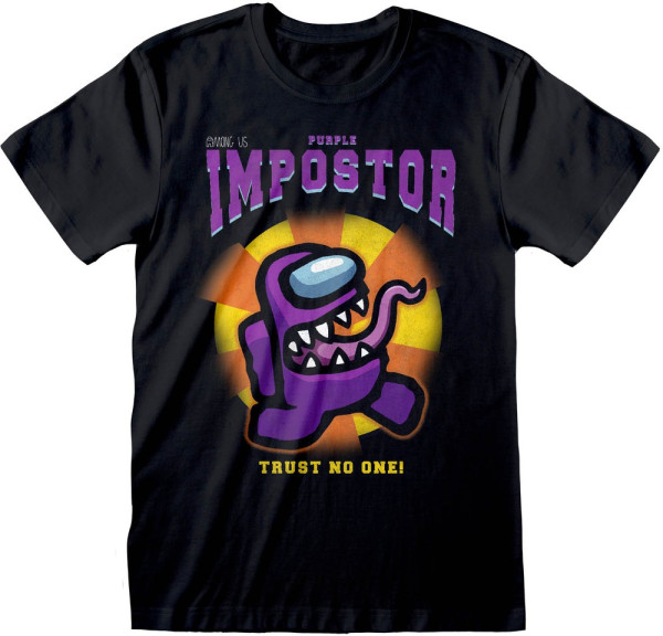 Among Us - Purple Impostor T-Shirt Black