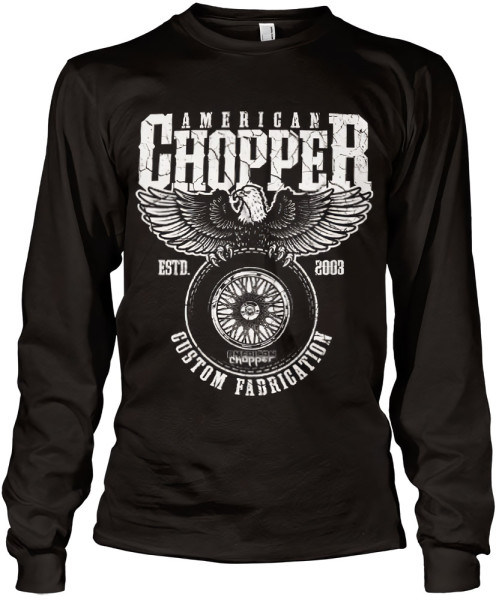 American Chopper Custom Fabrication Longsleeve Tee Black