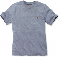 Carhartt Herren T-Shirt Workw Pocket T-Shirt S/S Heather Grey