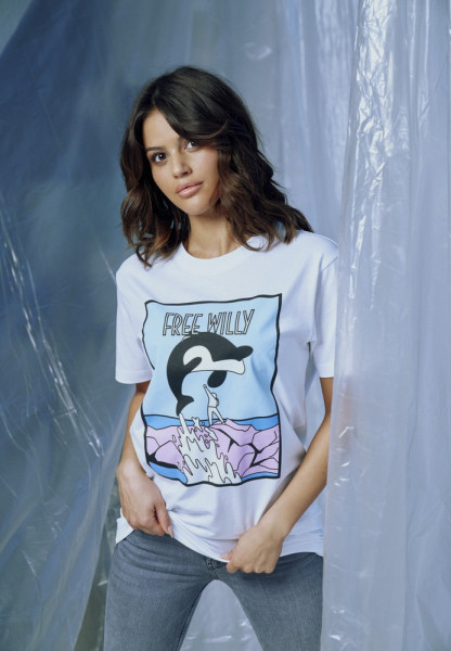 Mister Tee Damen T-Shirt Ladies Free Willy Tee