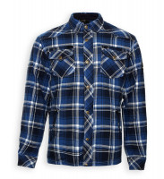 Bores Lumberjack Premium Jacken-Hemd in Holzfäller Optik Blue/White