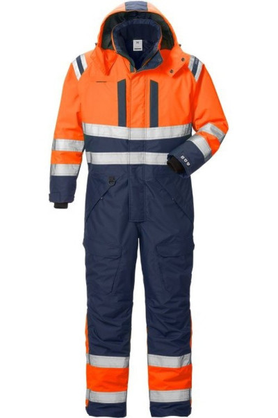 Fristads Warnschutz-Overall High Vis Airtech® Winteroverall Kl. 3 8015 GTT Warnschutz-Orange/Marine