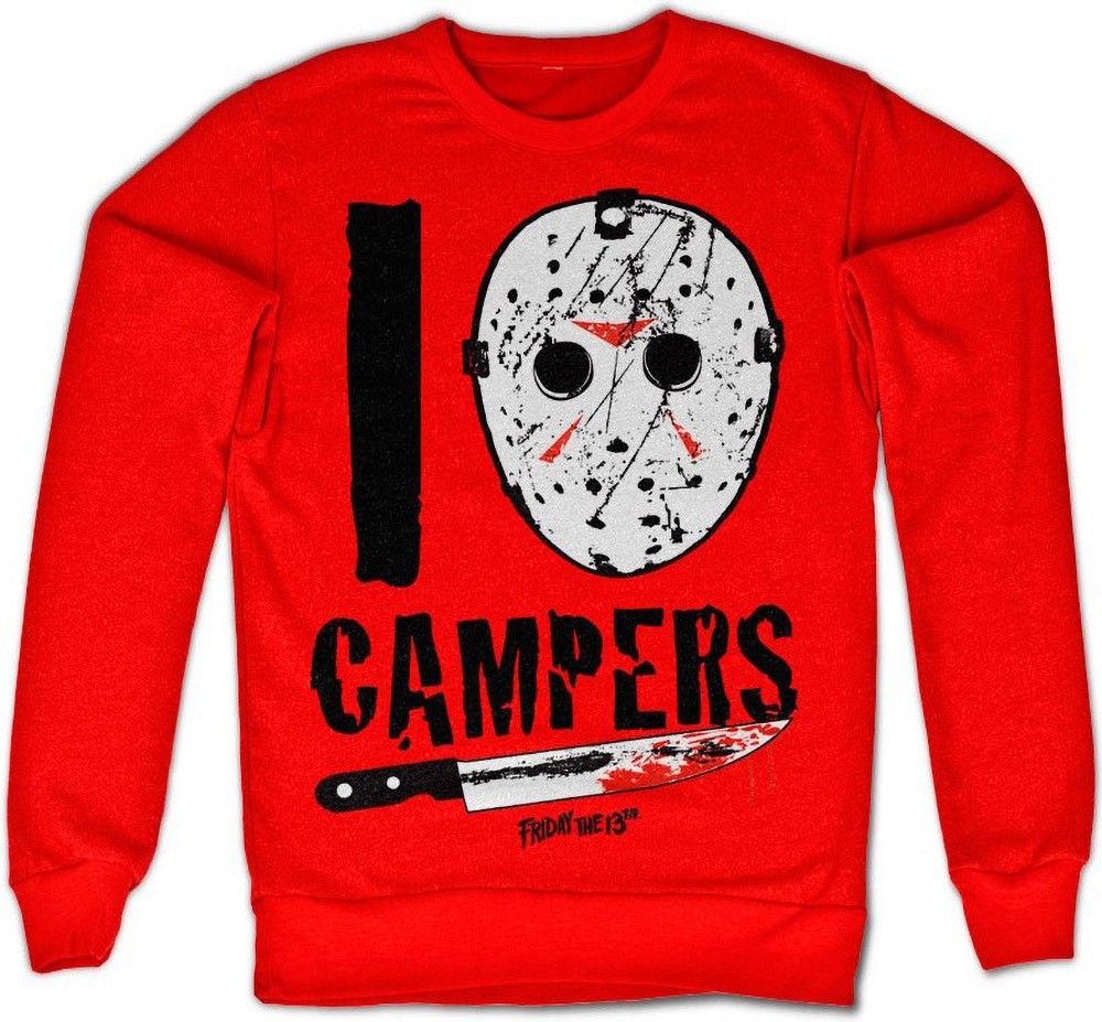 Friday the 13th I Jason Campers Sweatshirt Rot - Herren / Unisex