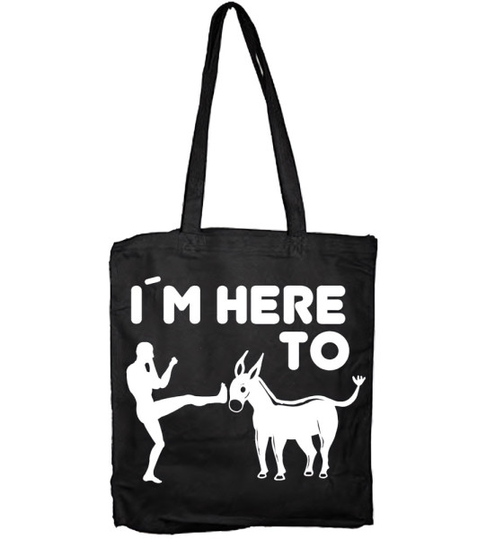 Hybris I'm Here To Kick Ass Tote Bag SH-4-15157-LFH2-5