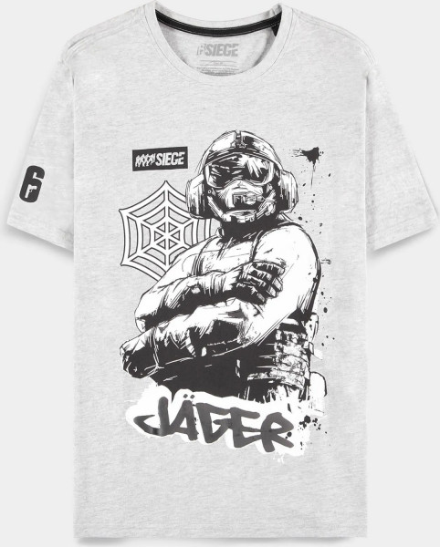 6-Siege - Jager - Men's Short Sleeved T-shirt Grey