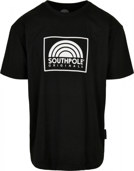 Southpole Square Logo Tee Black