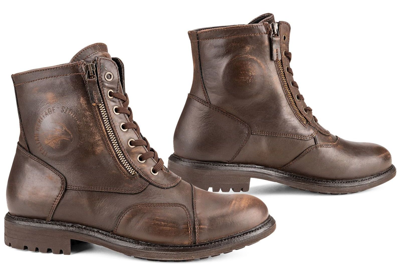 Falco Motorrad Schuhe / Sneaker Aviator Wasserdicht Braun - Herren / Unisex