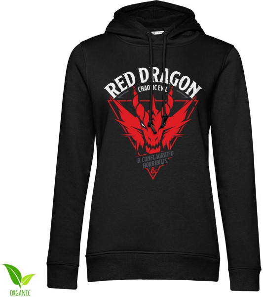 Dungeons & Dragons Damen D&D Red Dragon Chaotic Evil Girls Hoodie