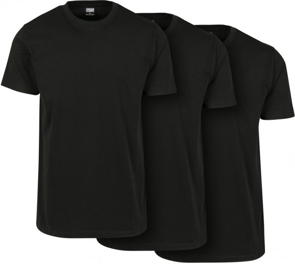 Urban Classics T-Shirt Basic Tee 3-Pack Black