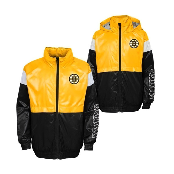 Outerstuff Jungen Sportartikel Kinder Jacke GOAL LINE STANCE FZ WINDBREAKE BOSTON BRUINS BL 159915