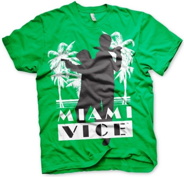 Miami Vice Silhuettes T-Shirt Green